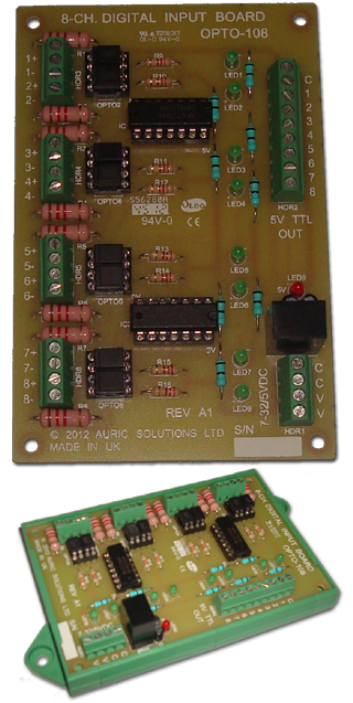 OPTO-108 Isolated Digital Input Board