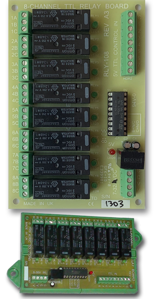 RLY-108 TTL Relay Output Board